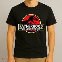 Fatherhood Like A Walk In The Park T-Shirt thumb 3