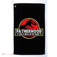 Fatherhood Like A Walk In The Park Golf Towel thumb 0