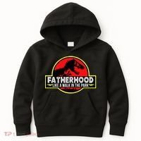 Fatherhood Like A Walk In The Park Kids Hoodie thumb 0