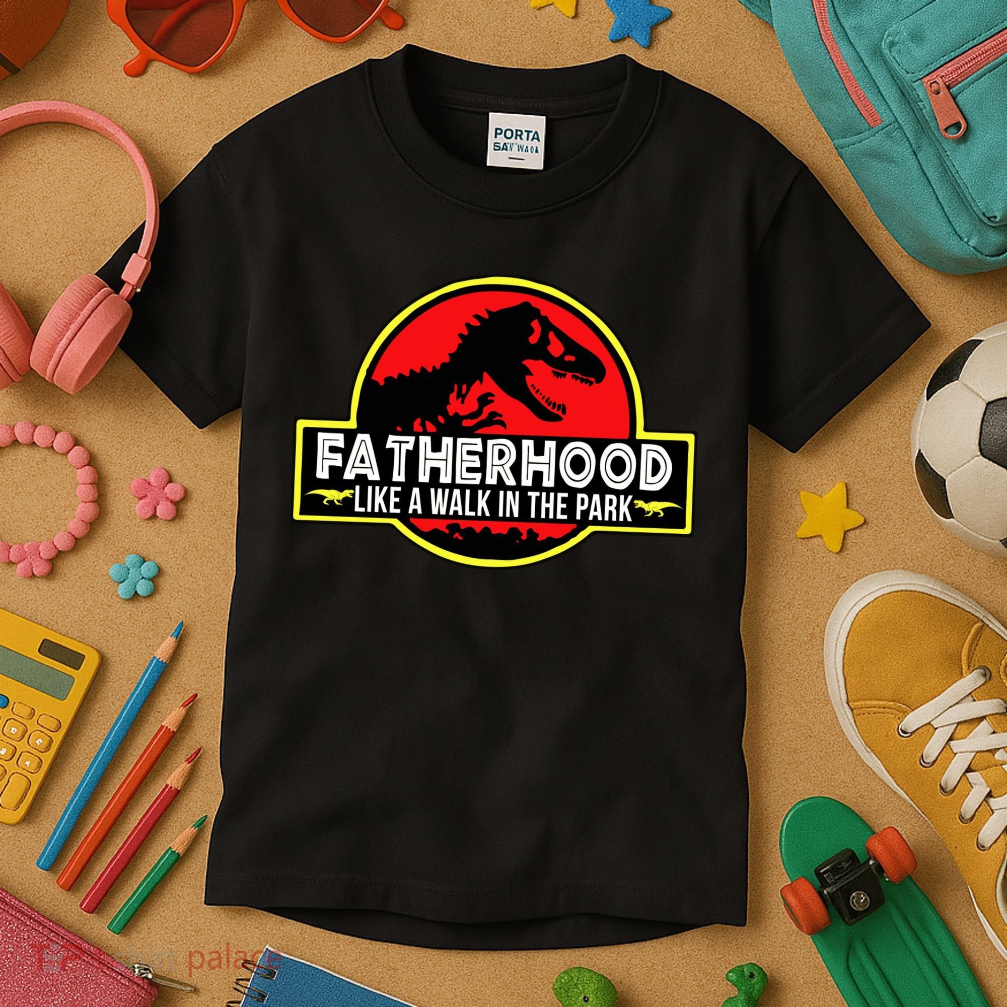Fatherhood Like A Walk In The Park Kids T-Shirt