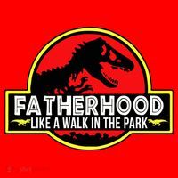 Fatherhood Like A Walk In The Park Santa Hat thumb 1