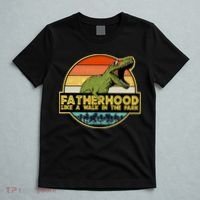 Fatherhood Like a Walk In The Park Fathers Day T-Shirt thumb 5