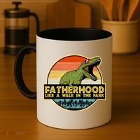 Fatherhood Like a Walk In The Park Fathers Day Coffee Mug thumb 4