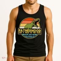 Fatherhood Like a Walk In The Park Fathers Day Tank Top thumb 3