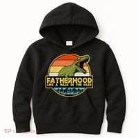 Fatherhood Like a Walk In The Park Fathers Day Kids Hoodie thumb 0