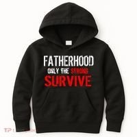 Fatherhood, Only The Strong Survive Kids Hoodie thumb 0