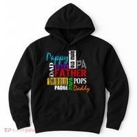 Father's Day Dad Daddy Papa Pops Names Hoodie thumb 0