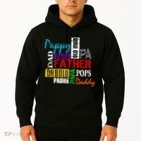 Father's Day Dad Daddy Papa Pops Names Hoodie thumb 2