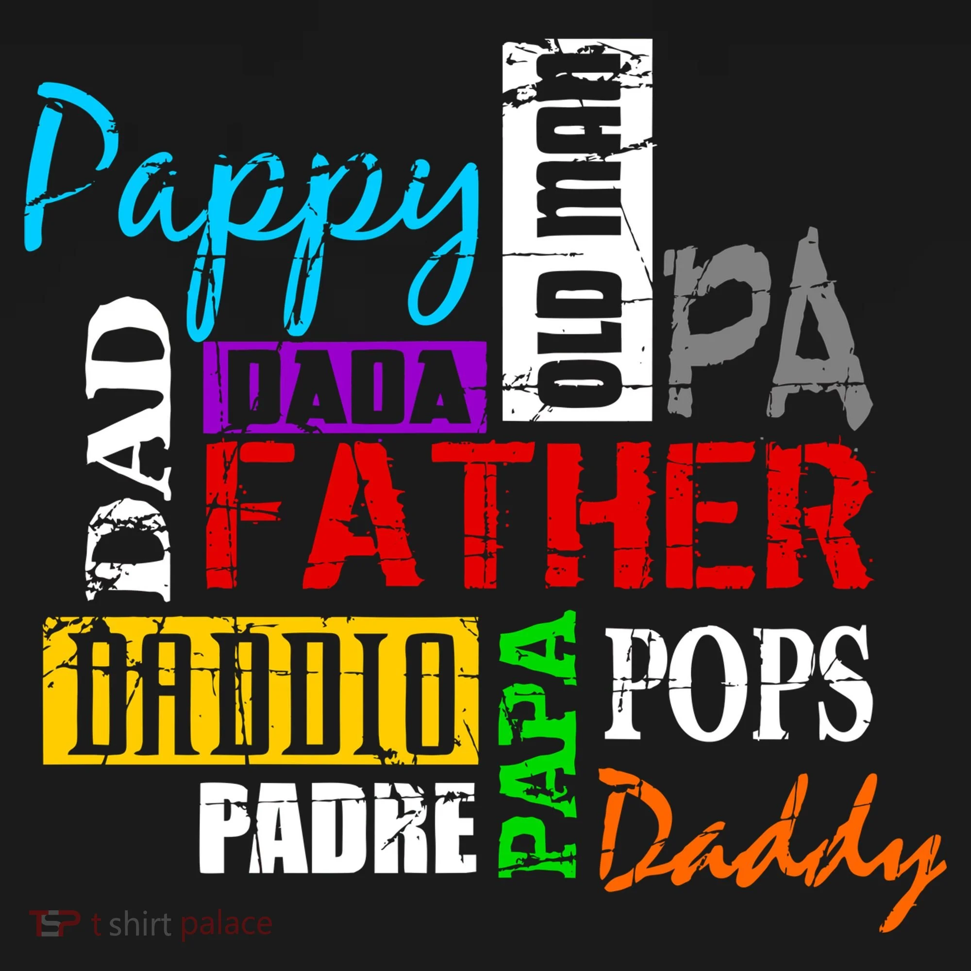 Father's Day Dad Daddy Papa Pops Names Long Sleeve Shirt