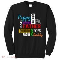 Father's Day Dad Daddy Papa Pops Names Sweatshirt thumb 0