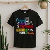 Father's Day Dad Daddy Papa Pops Names T-Shirt thumb 2