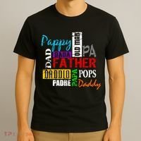 Father's Day Dad Daddy Papa Pops Names T-Shirt thumb 3