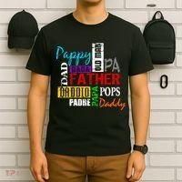 Father's Day Dad Daddy Papa Pops Names T-Shirt thumb 6