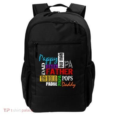 Father's Day Dad Daddy Papa Pops Names Backpack
