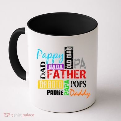 Father's Day Dad Daddy Papa Pops Names Coffee Mug