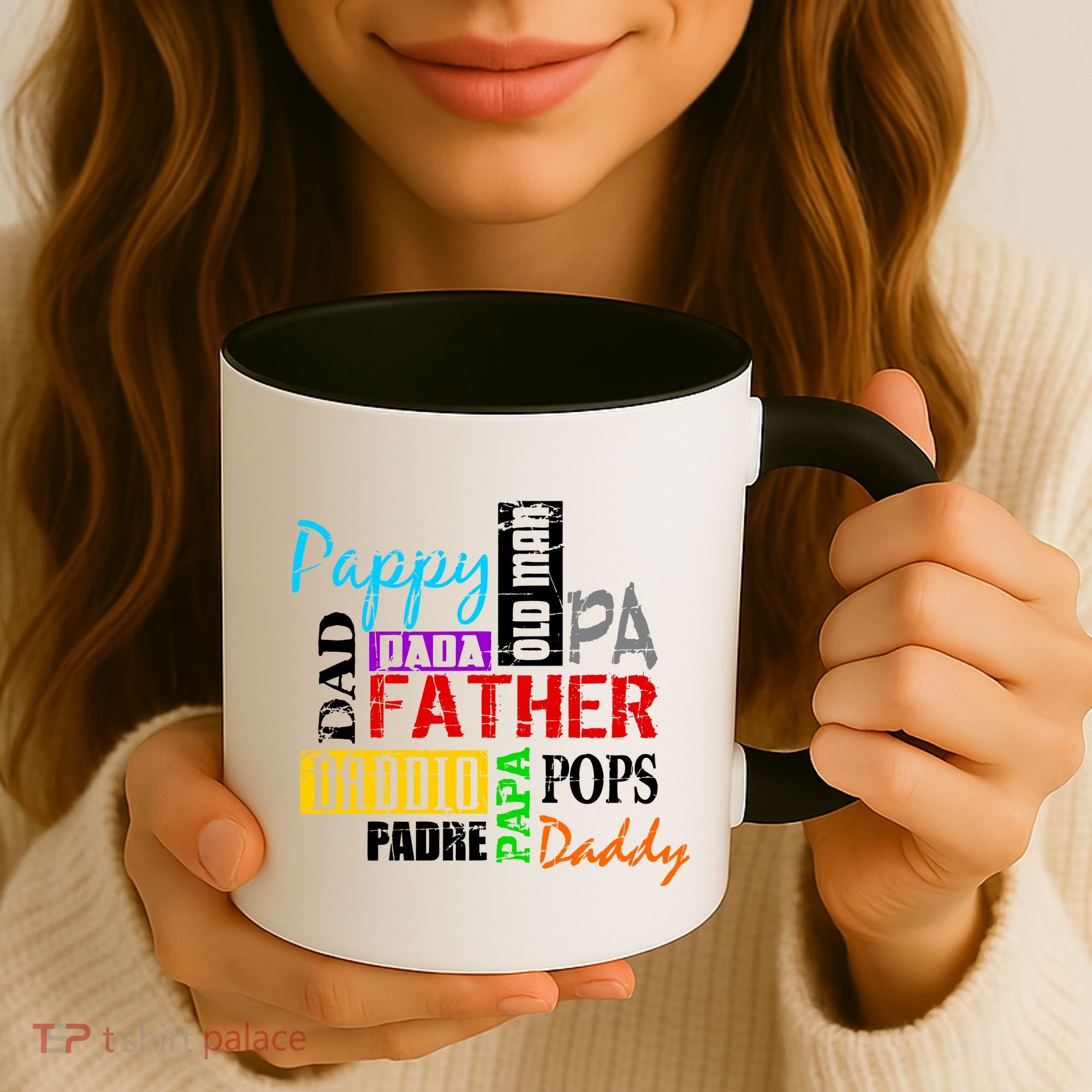 Father's Day Dad Daddy Papa Pops Names Coffee Mug