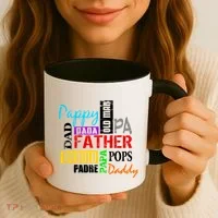 Father's Day Dad Daddy Papa Pops Names Coffee Mug thumb 3
