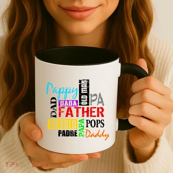 Father's Day Dad Daddy Papa Pops Names Coffee Mug
