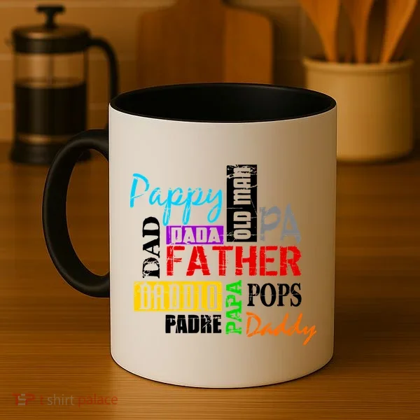 Father's Day Dad Daddy Papa Pops Names Coffee Mug