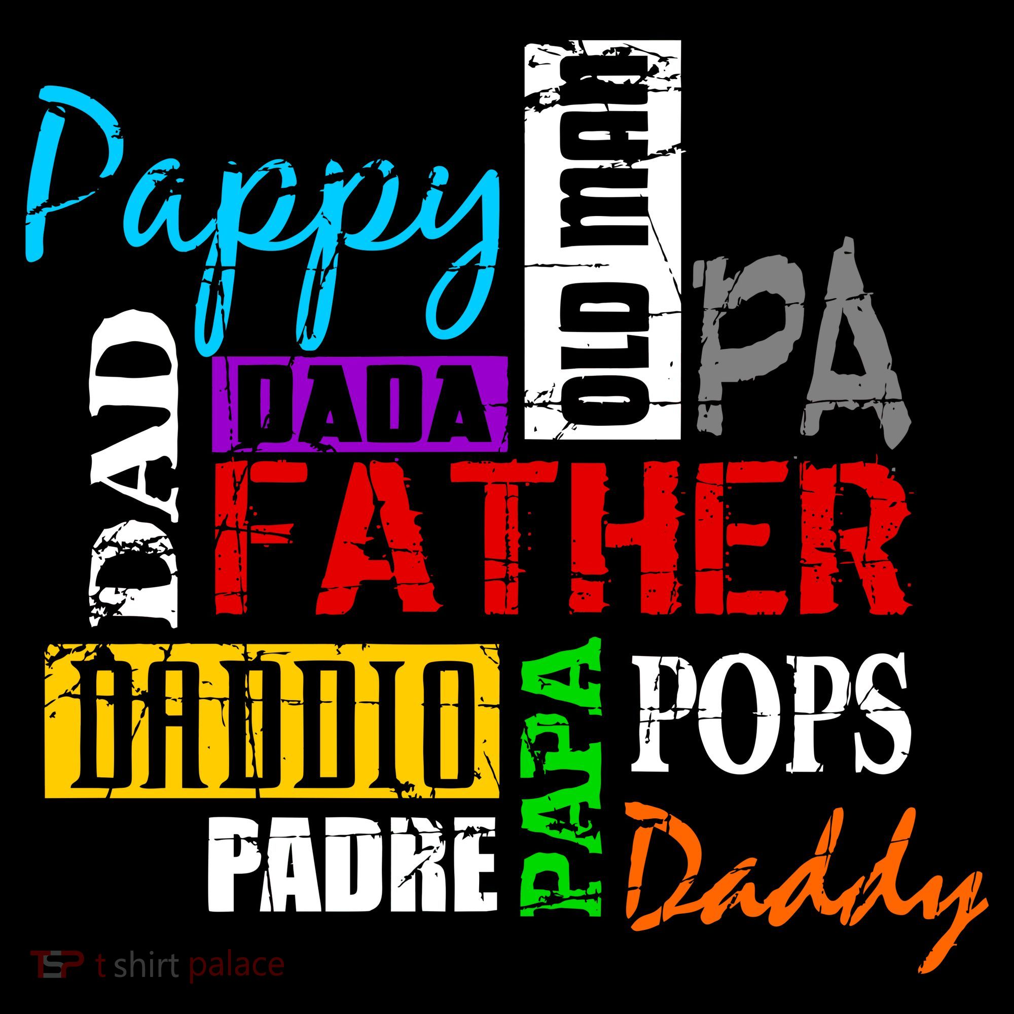 Father's Day Dad Daddy Papa Pops Names Mousepad