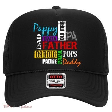 Father's Day Dad Daddy Papa Pops Names Hat