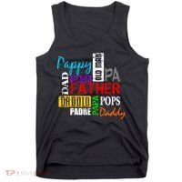 Father's Day Dad Daddy Papa Pops Names Tank Top thumb 0
