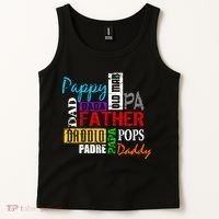 Father's Day Dad Daddy Papa Pops Names Tank Top thumb 2