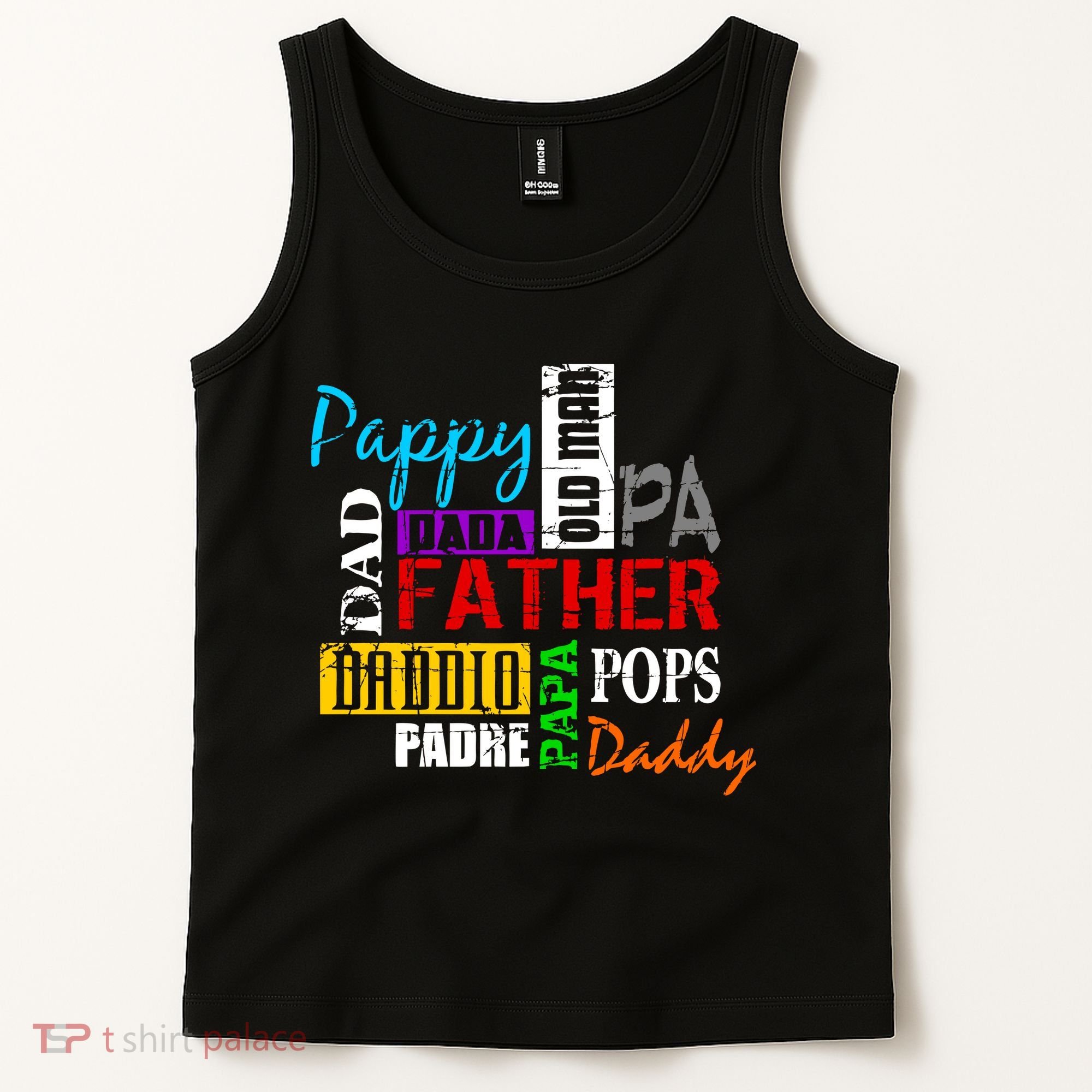 Father's Day Dad Daddy Papa Pops Names Tank Top
