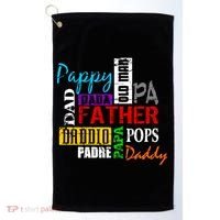 Father's Day Dad Daddy Papa Pops Names Golf Towel thumb 0