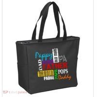 Father's Day Dad Daddy Papa Pops Names Tote Bag thumb 2