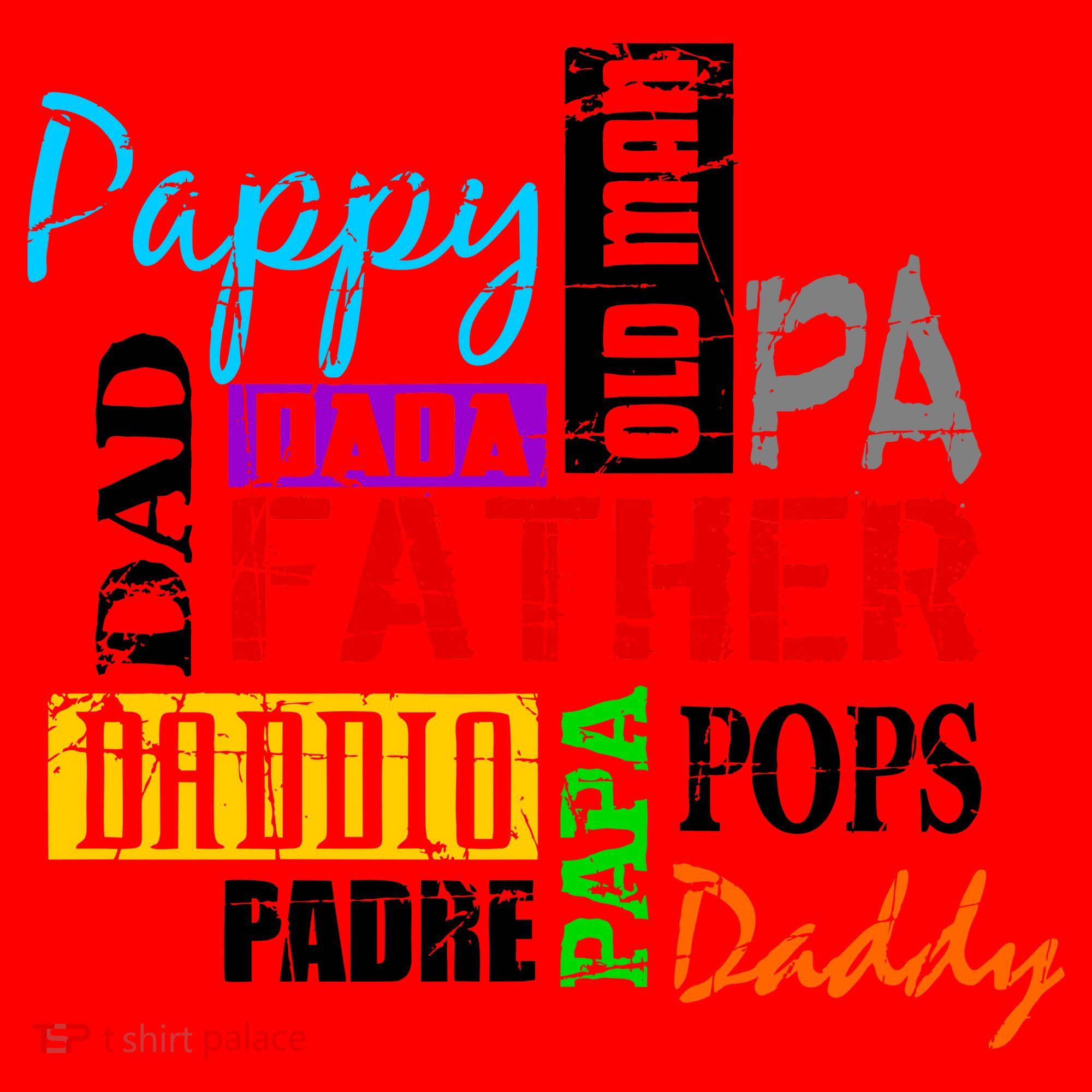 Father's Day Dad Daddy Papa Pops Names Santa Hat