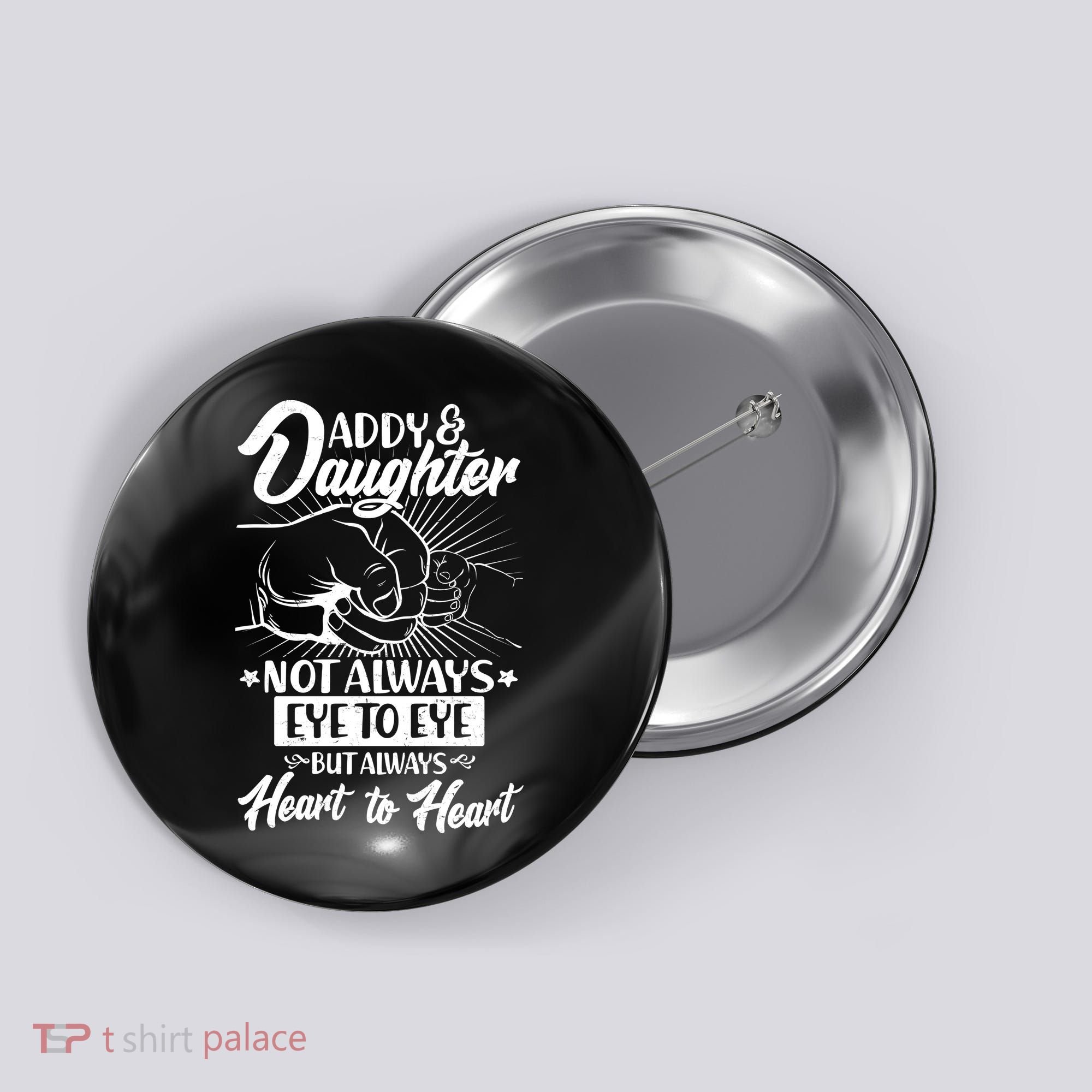 Father's Day Daddy & Daughter Fist Bump Button