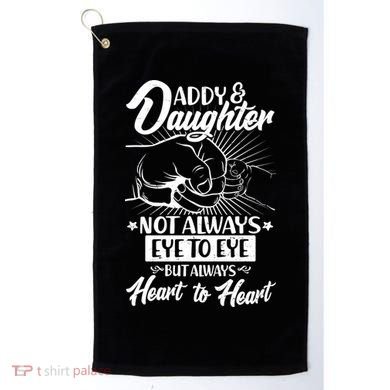 Father's Day Daddy & Daughter Fist Bump Golf Towel