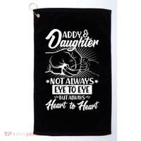 Father's Day Daddy & Daughter Fist Bump Golf Towel thumb 0