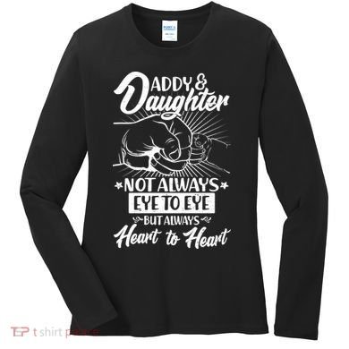 Father's Day Daddy & Daughter Fist Bump Women's Long Sleeve Shirt
