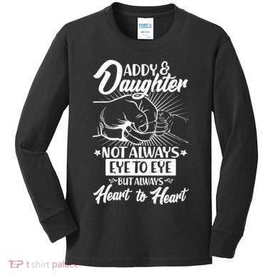 Father's Day Daddy & Daughter Fist Bump Kids Long Sleeve Shirt