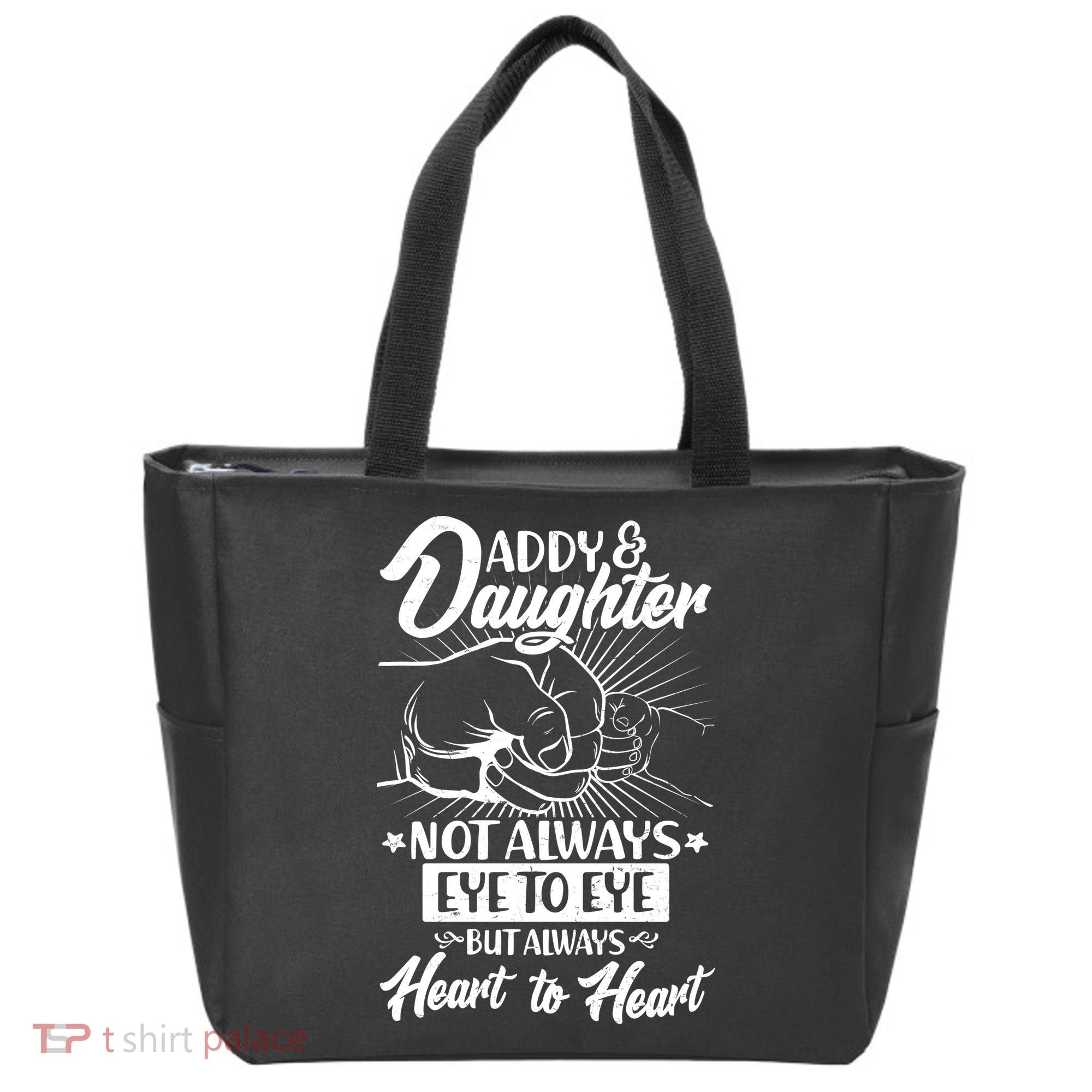 Father's Day Daddy & Daughter Fist Bump Tote Bag