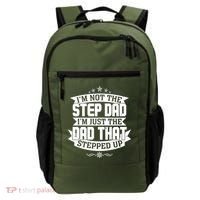 Father's Day I'm Just the Dad That Stepped Up  Backpack thumb 0