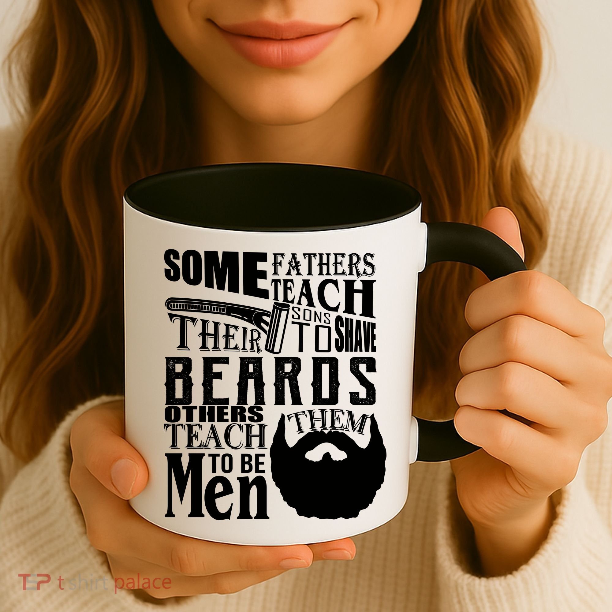 Fathers Teach Sons To Be Men Coffee Mug