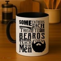 Fathers Teach Sons To Be Men Coffee Mug thumb 4