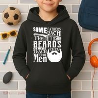 Fathers Teach Sons To Be Men Kids Hoodie thumb 2
