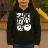 Fathers Teach Sons To Be Men Kids Hoodie thumb 3