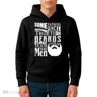 Fathers Teach Sons To Be Men Kids Hoodie thumb 4