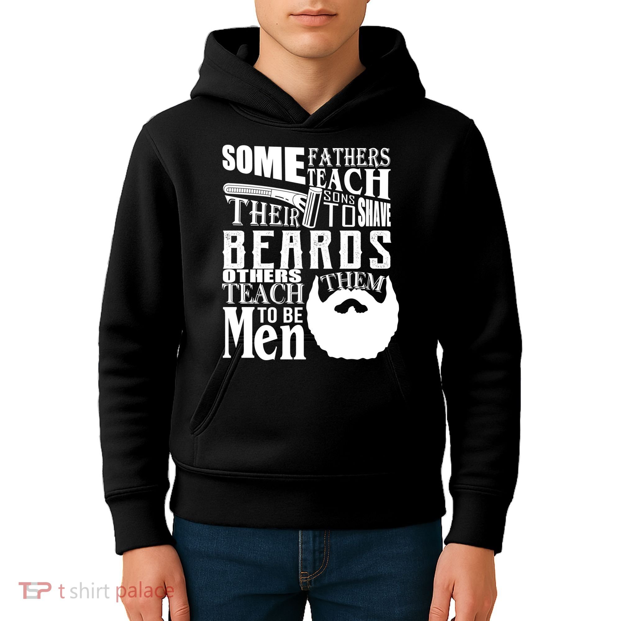 Fathers Teach Sons To Be Men Kids Hoodie