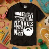 Fathers Teach Sons To Be Men Kids T-Shirt thumb 3