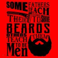 Fathers Teach Sons To Be Men Santa Hat thumb 1