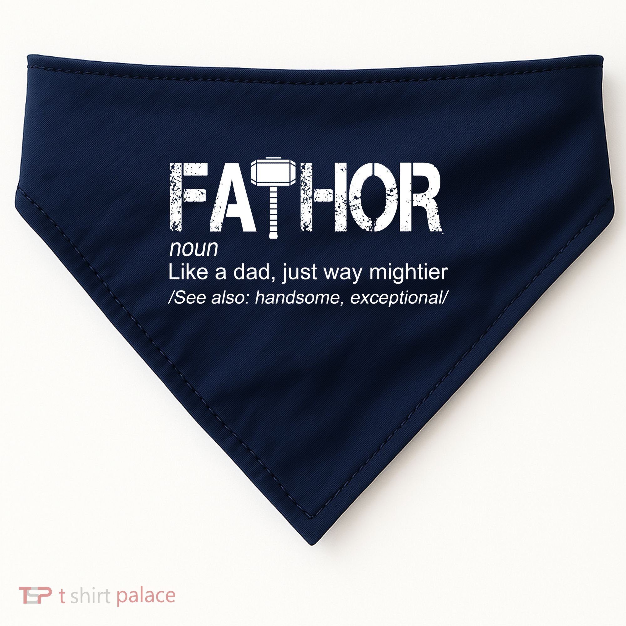 Fathor Like Dad Just Way Mightier Hero USA-Made Doggie Bandana