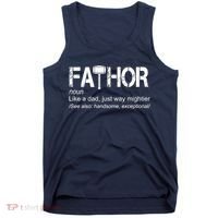 Fathor Like Dad Just Way Mightier Hero Tank Top thumb 0
