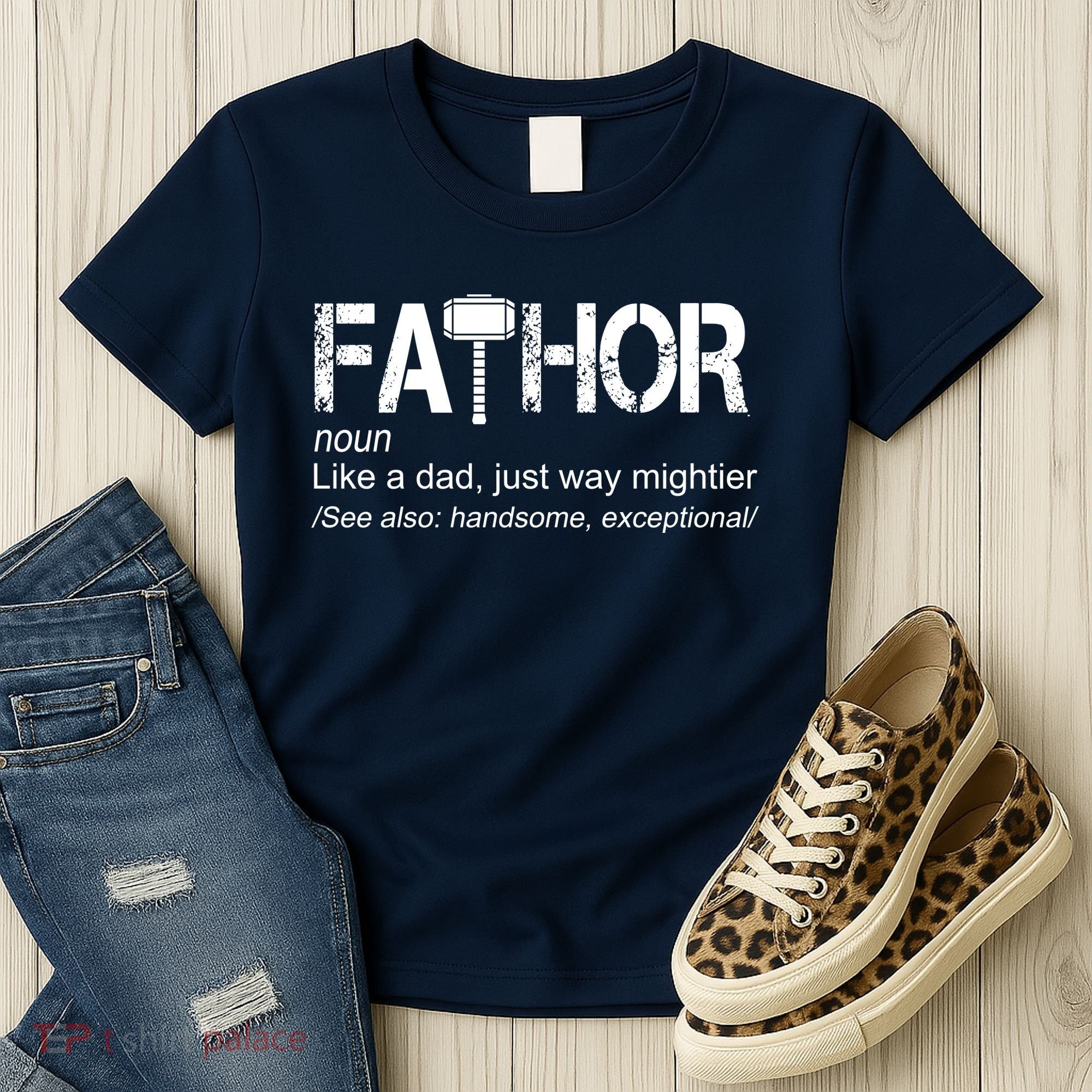 Fathor Like Dad Just Way Mightier Hero Women's T-Shirt