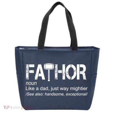 Fathor Like Dad Just Way Mightier Hero Tote Bag